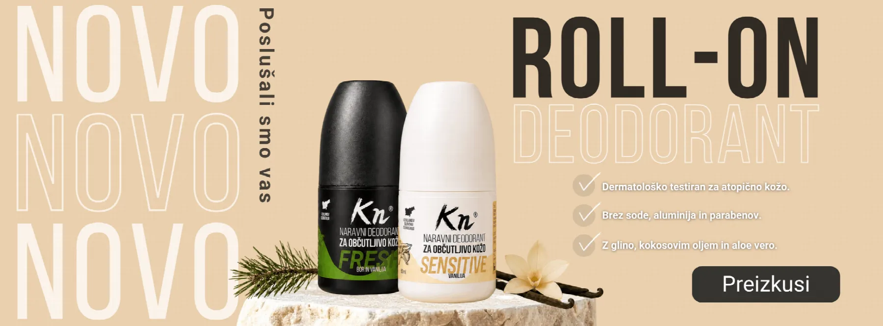 Novo: Karbonoir roll-on deodorant – dermatološko testiran za atopično kožo